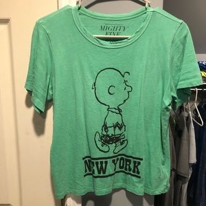 Distressed short T-shirt